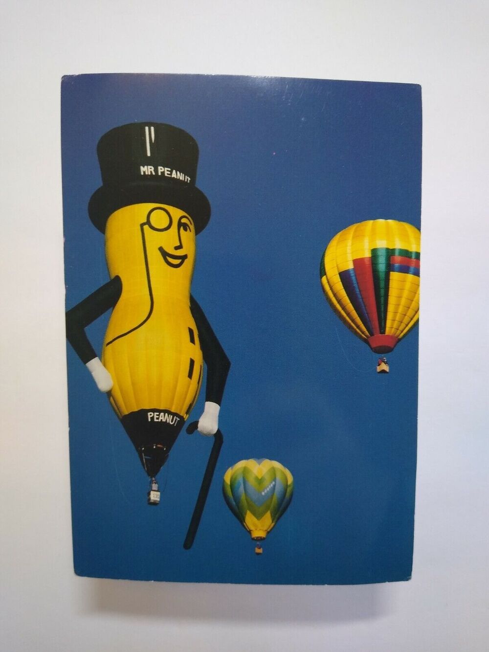 Mr Peanut Postcard Original Planters Peanuts Hot Air Balloon RJ Reynolds Unused